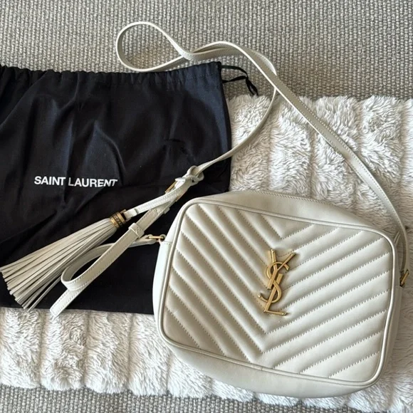 Lou Medium YSL Camera Bag with Pocket in Quilted Leather - Picture 1 of 7